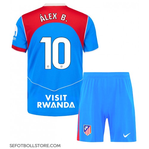 Atletico Madrid Alex Baena #10 Replika babykläder Tredjeställ Barn 2025-26 Kortärmad (+ korta byxor)